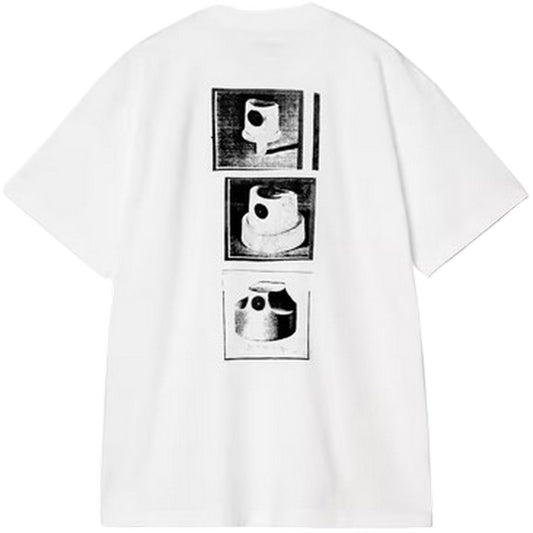 T-shirt Uomo Carhartt Wip - S/S Caps T-Shirt - Bianco