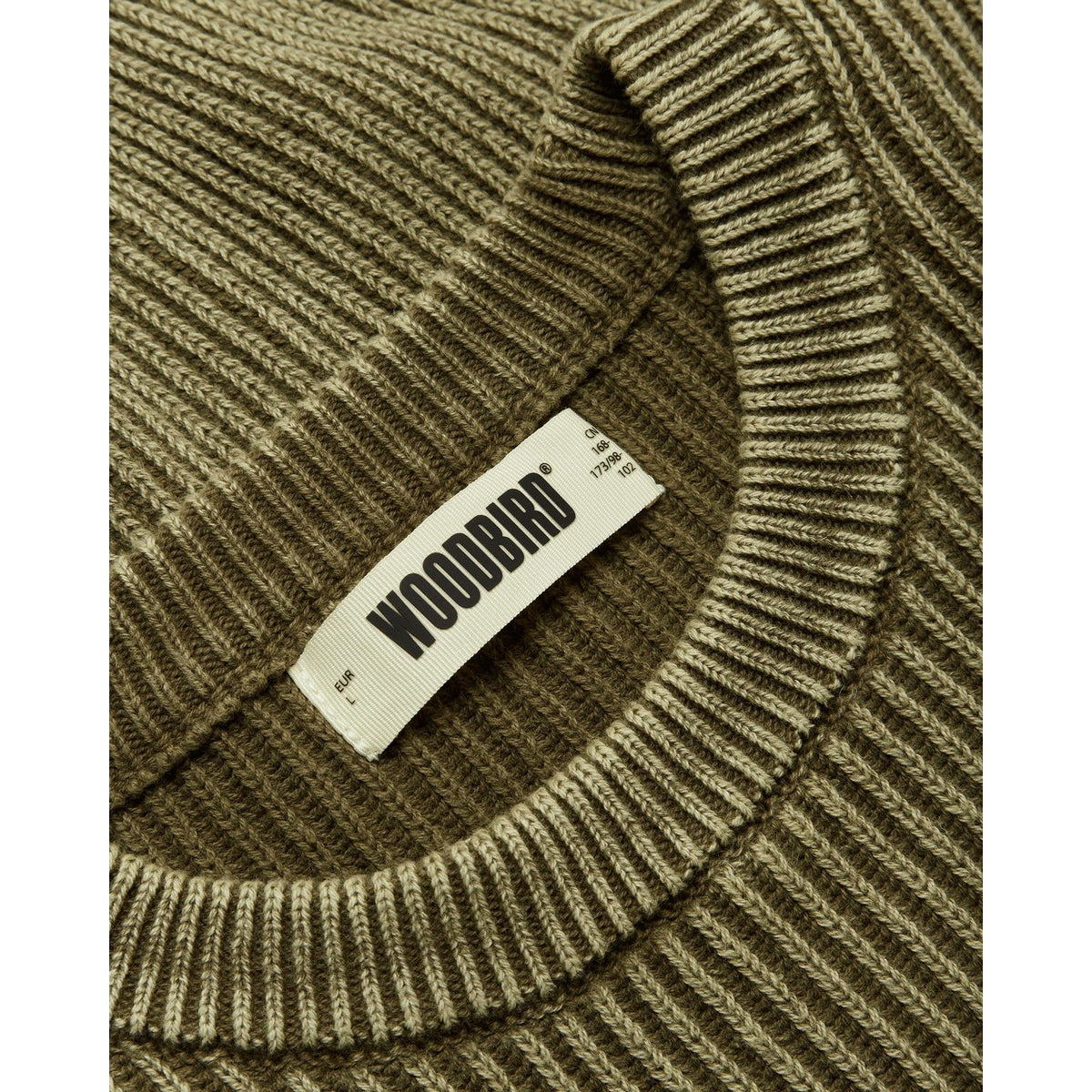 Felpe senza cappuccio Uomo Woodbird - WBSake Washed Crew - Verde
