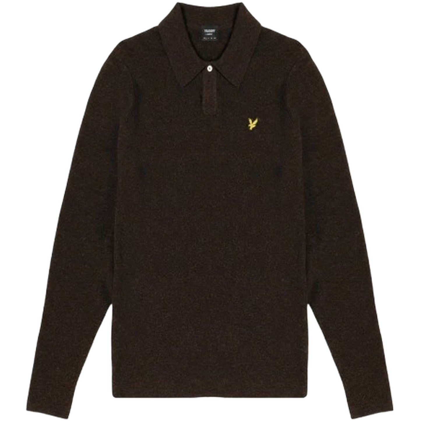 Maglioni Uomo Lyle & Scott - Lambswool Blend Rugby Jumper - Marrone
