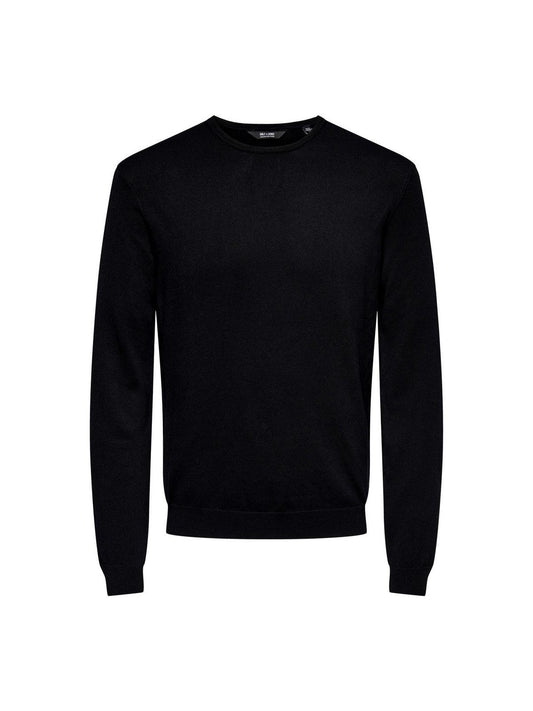 Maglioni Uomo Only & Sons - Onswyler Life Ls Crew Knit Noos - Nero
