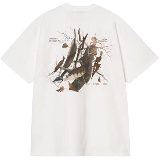 T-shirt Uomo Carhartt Wip - S/S Feather Progress T-Shirt - Bianco