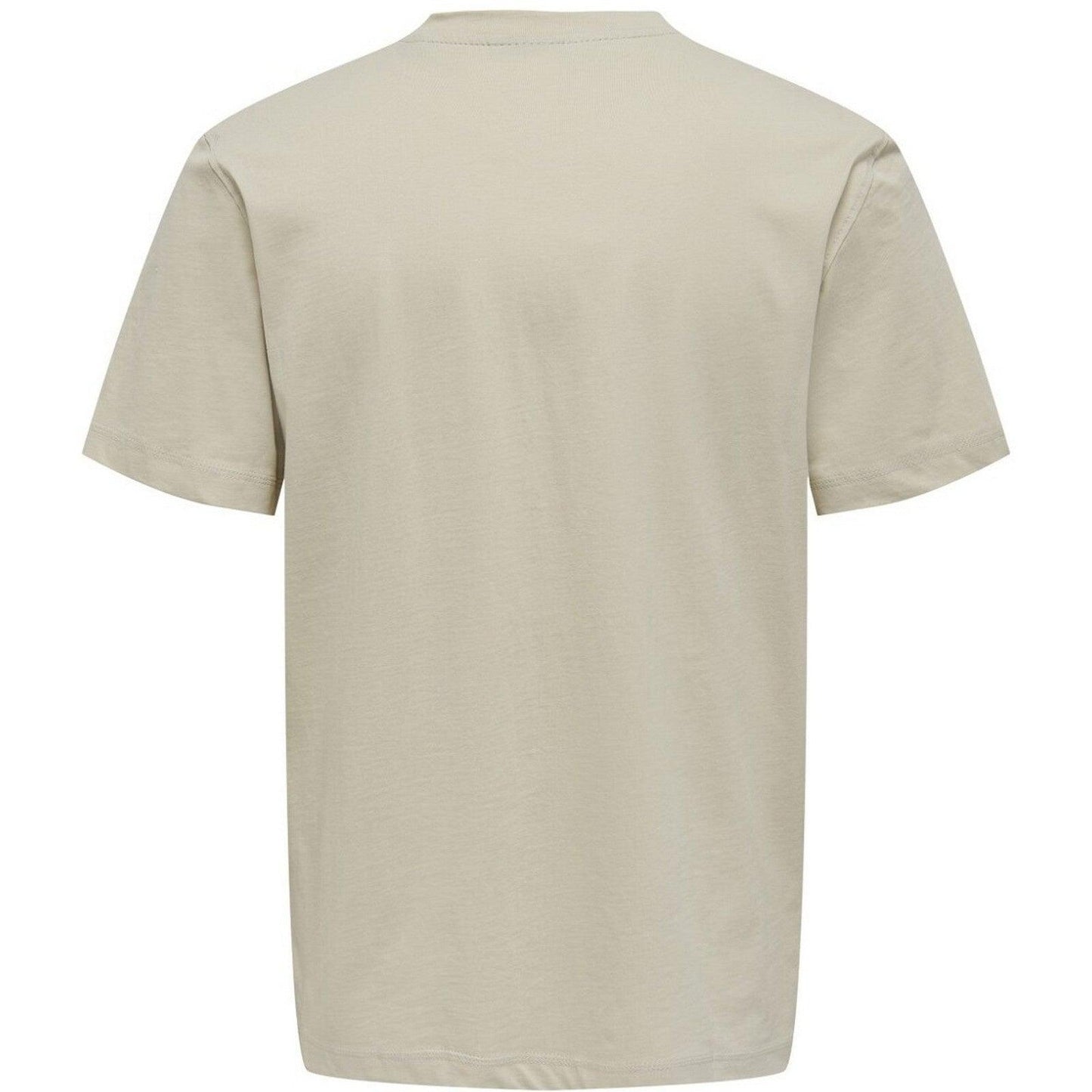 T-shirt Uomo Only & Sons - Onsmax Life Reg Ss Stitch Tee Noos - Beige
