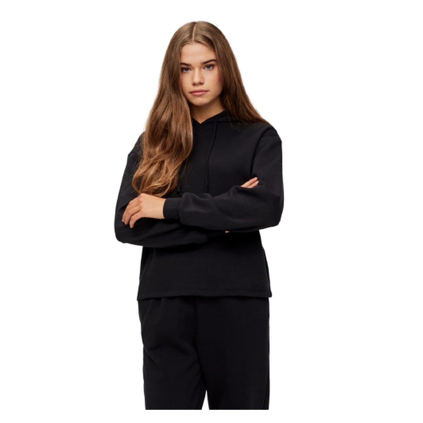 Damen Pieces Hoodies - Pcchilli Ls Hoodie Noos Bc - Schwarz