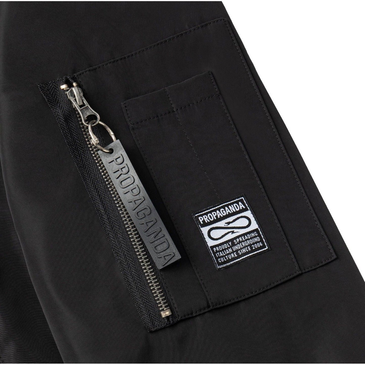 Giubbini Uomo Propaganda - Bomber Jacket Logo Atom - Nero