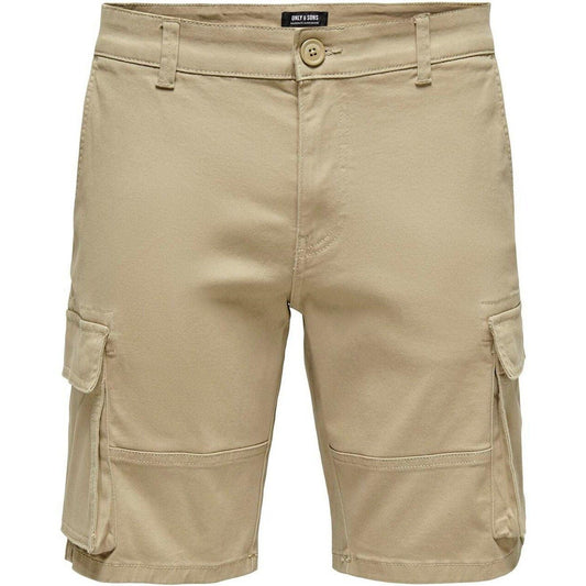 Only & Sons Herren-Shorts – Onscam Stage Cargo Shorts 6689 Life Noos – Beige