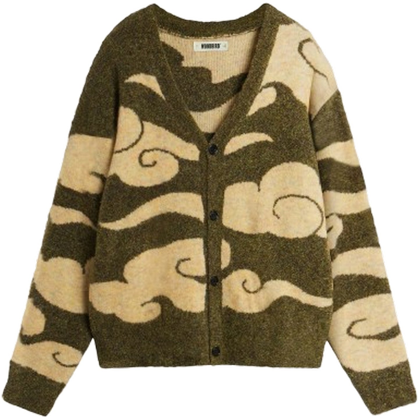 Cardigan Uomo Woodbird - Wbkoon Cloud Cardigan - Verde