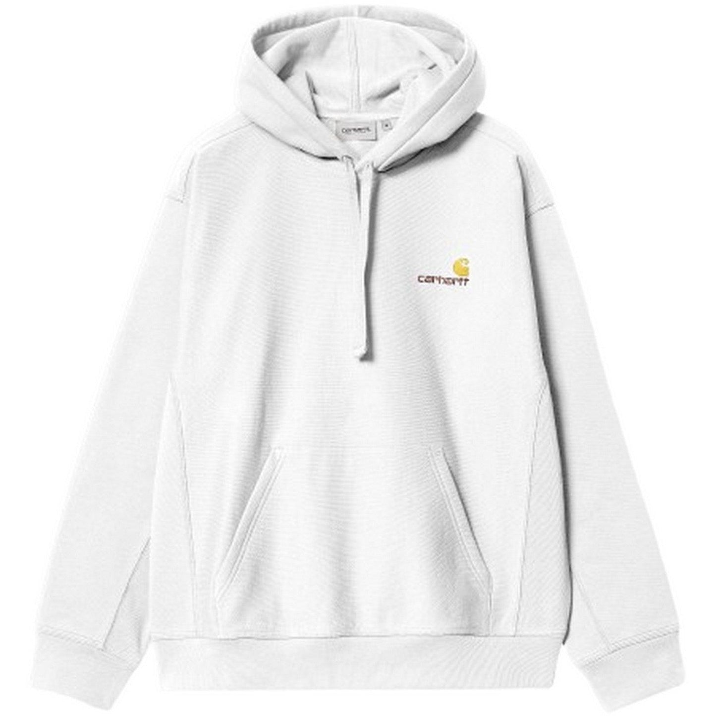 Felpe con cappuccio Uomo Carhartt Wip - Hooded American Script Sweat - Bianco