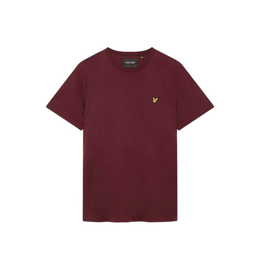Lyle & Scott Herren T-Shirt – Schlichtes T-Shirt – Bordeaux