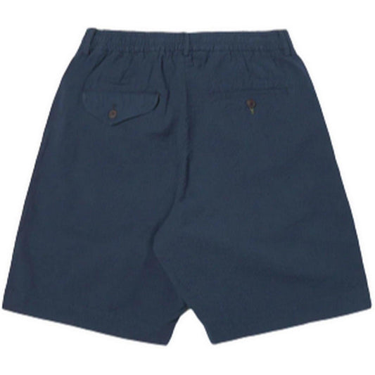 Pantalones cortos para hombre Universal Works - Pantalón corto de chándal plisado - Azul