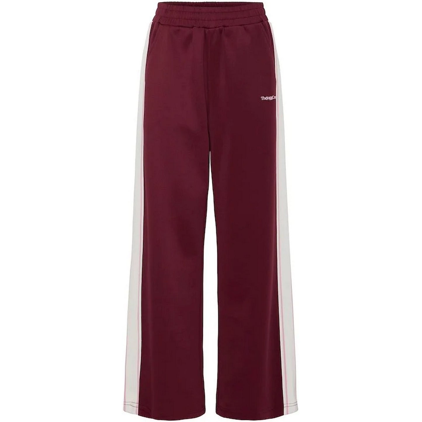 Pantaloni Donna The Jogg Concept - Jcsima Wide Tape Pants - Bordeaux