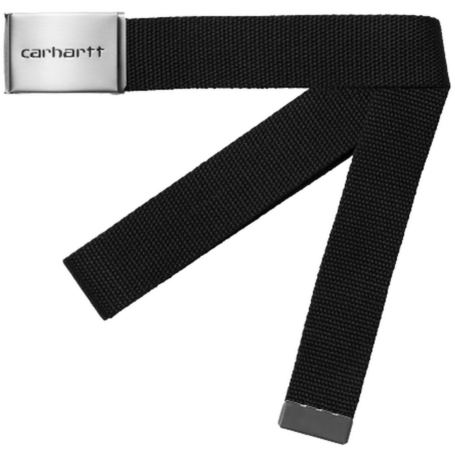 Cinture Unisex Carhartt Wip - Clip Belt Chrome - Nero