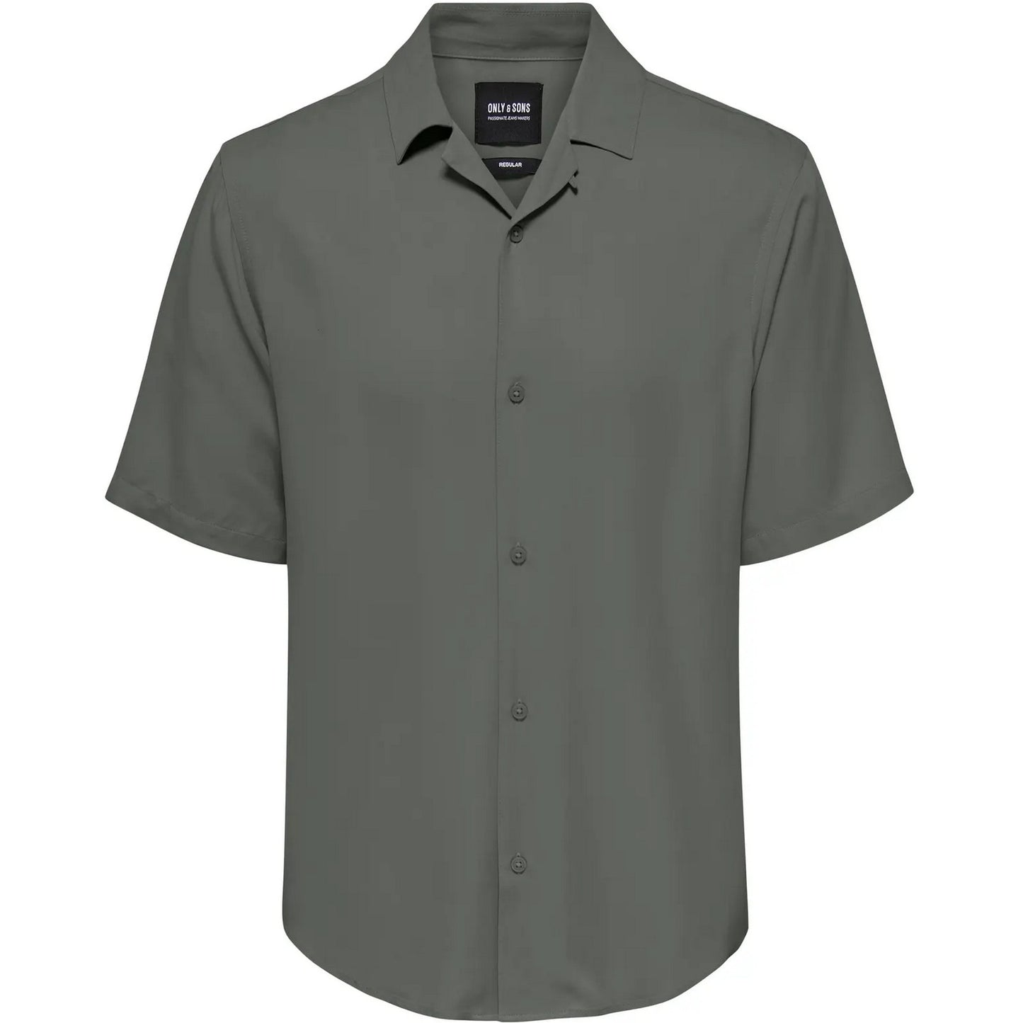 Camicie casual Uomo Only & Sons - Onsdash Life Reg Visc Res Ss Shirt Noos - Grigio