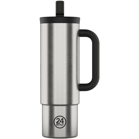 Thermos pour boissons Mixte 24 bouteilles - Straw Cup 800 - Argent