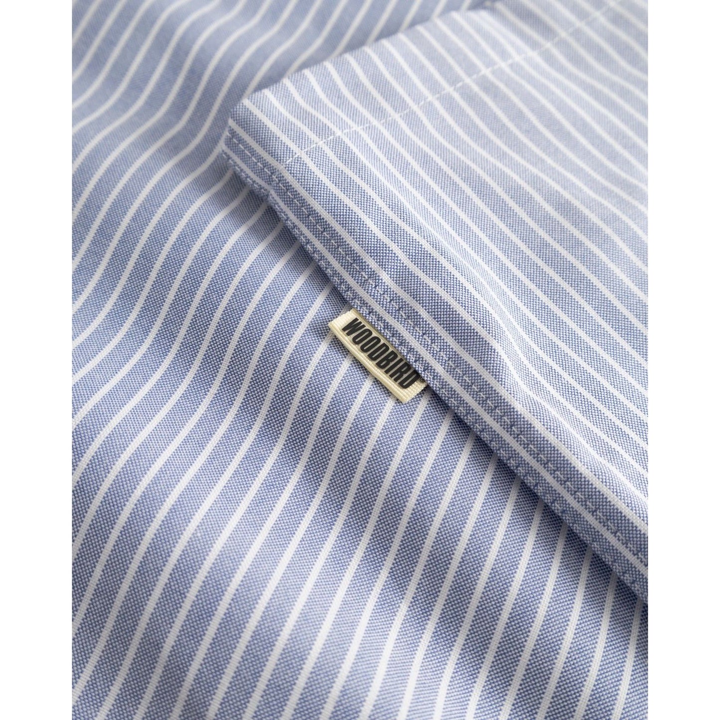 Camicie casual Uomo Woodbird - Wbwang Ox Flower Shirt - Blu