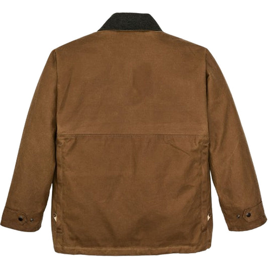 Filson Vestes pour hommes - Veste militaire en tissu d'étain (doublée) - Marron