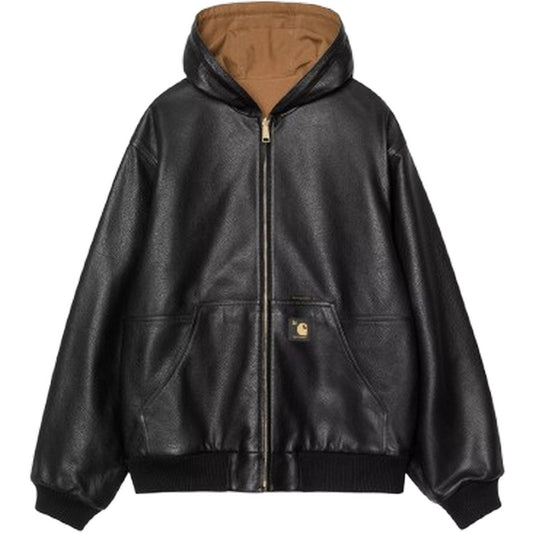 Giacche Uomo Carhartt Wip - 50 Years Anniversary OG Active Jacket Leather - Nero