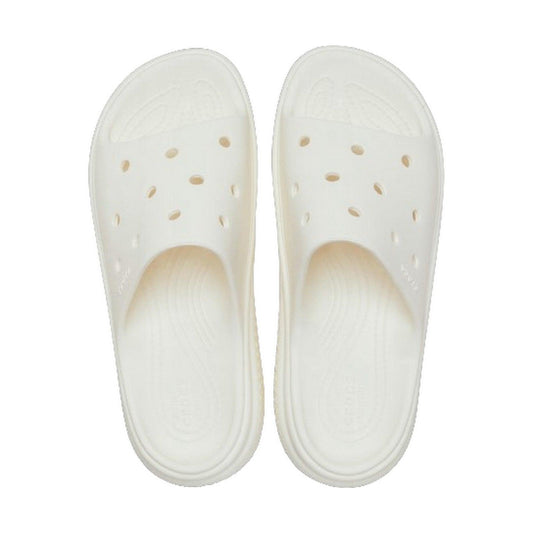 Zuecos y mules Crocs unisex - Stomp Slide W - Blanco