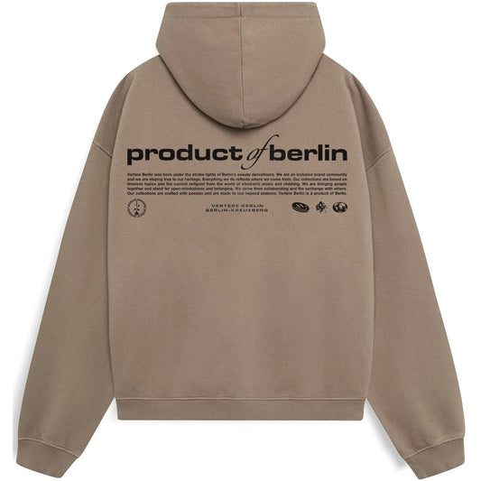 Bluzy męskie Vertere Berlin - Produkt firmy Berlin Hoodie - Beżowy