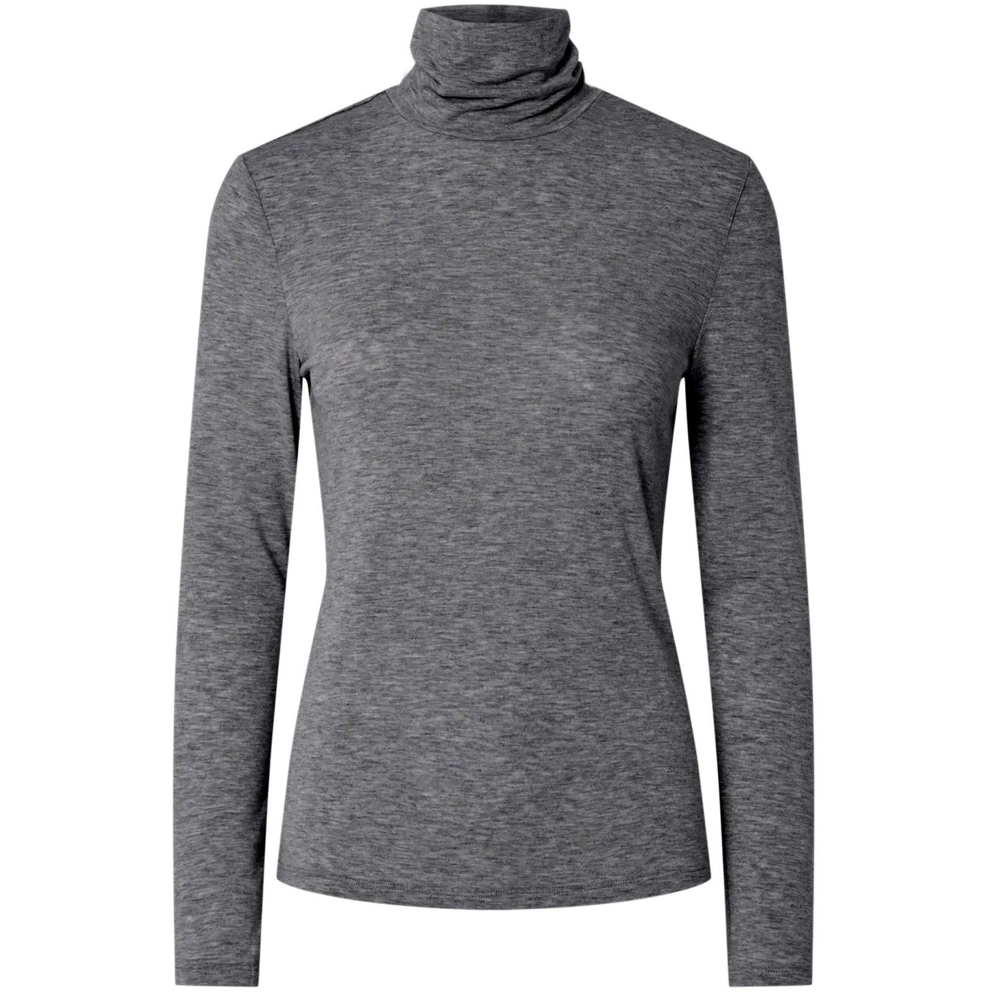 Canotte e top Donna Pieces - Pcmaria Ls Rollneck Top Jrs Noos Bc - Grigio