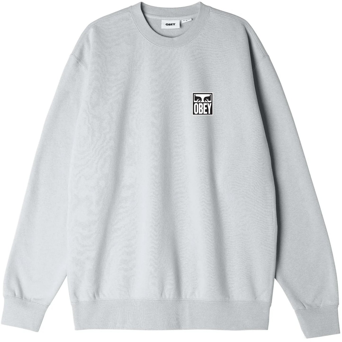 Męskie bluzy z kapturem Obey Eyes Icon Crew Premium Fleece - szare