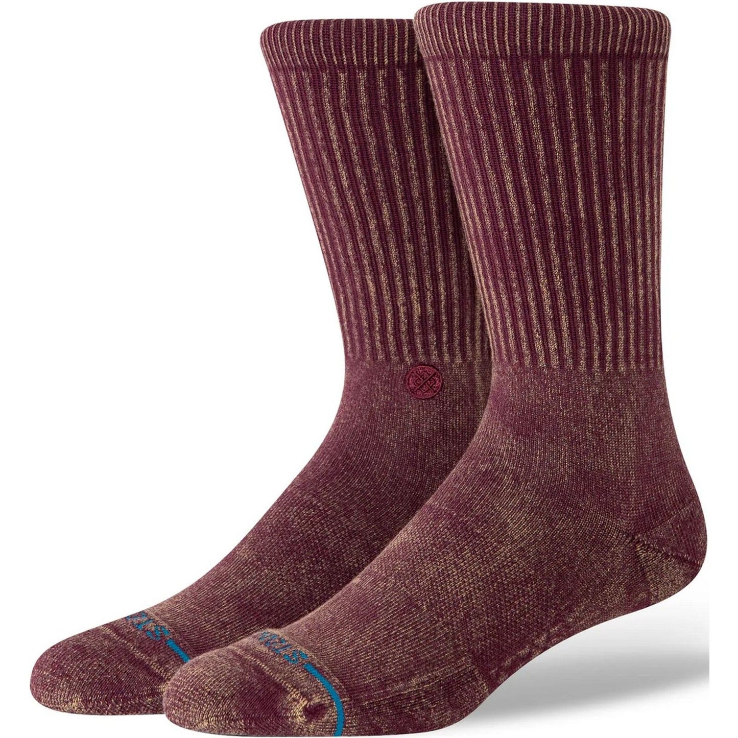 Calze Unisex Stance - Icon Dyed Crew - Bordeaux