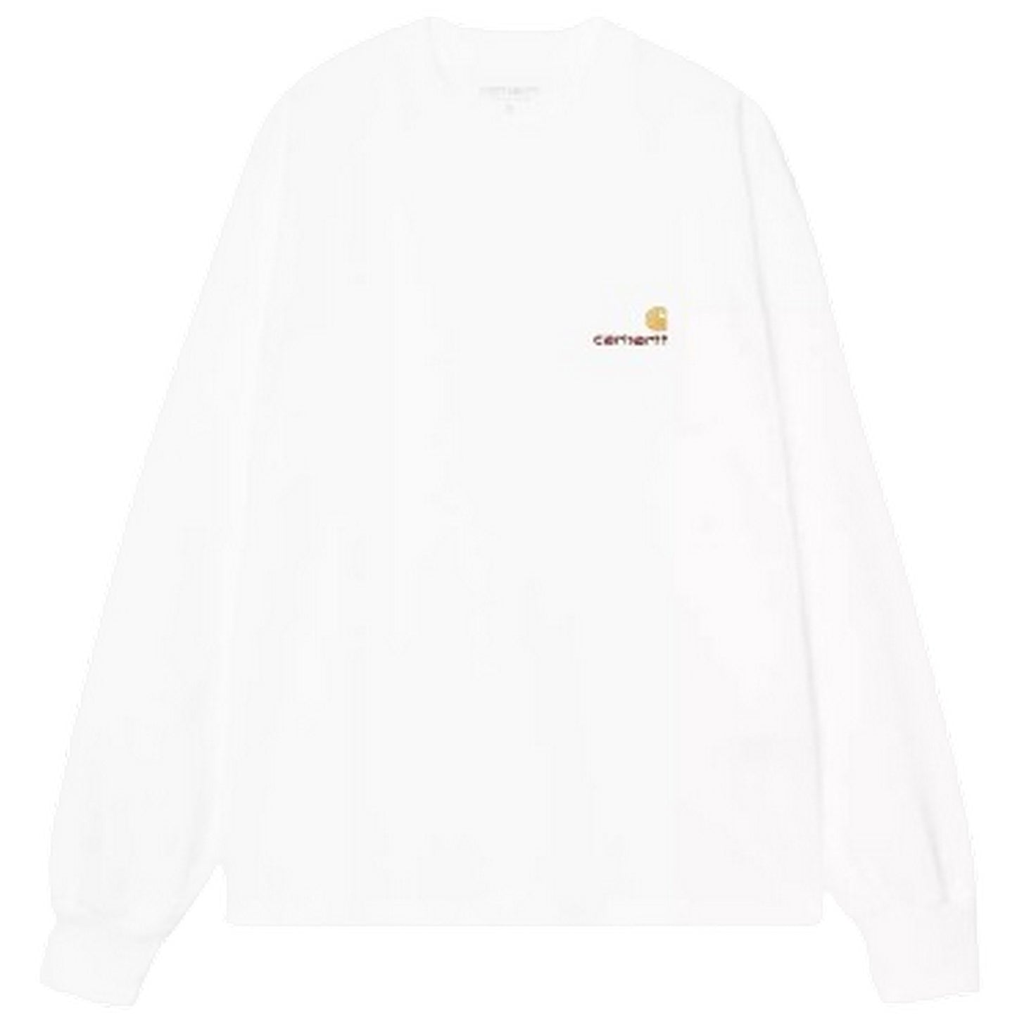 T-shirt Donna Carhartt Wip - W' L/S American Script T-Shirt - Bianco