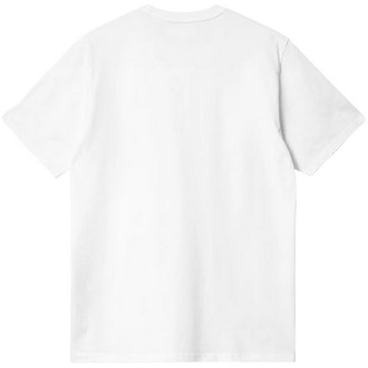 Carhartt Wip Herren T-Shirt – S/S Pocket Heart T-Shirt Bio-Baumwolle – Weiß