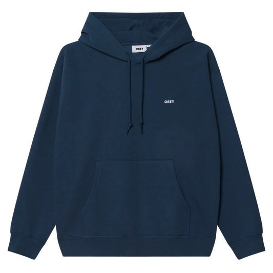 Obey Sudaderas con capucha unisex - Forro polar Established Works Bold Hood Ii - Negro