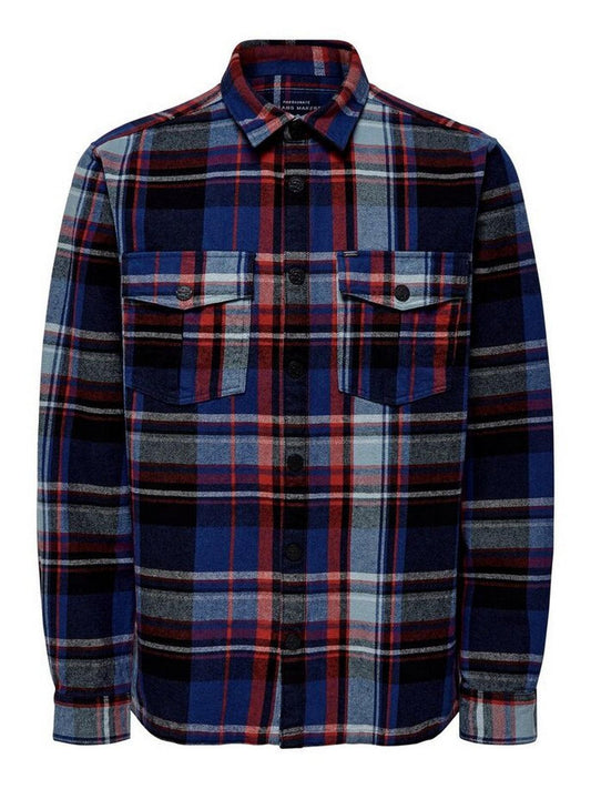 Only & Sons Freizeithemden für Herren – Josh Over Shirt 4286 – Blau