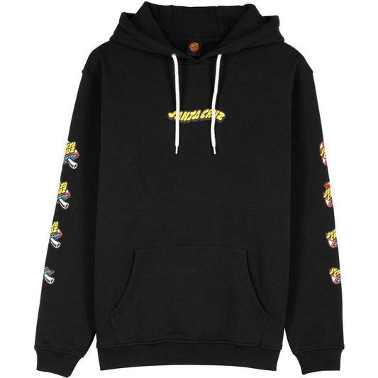 Sudaderas con capucha para hombre Santa Cruz - Winkowski 8Ballr Comic Strip Hood - Negro