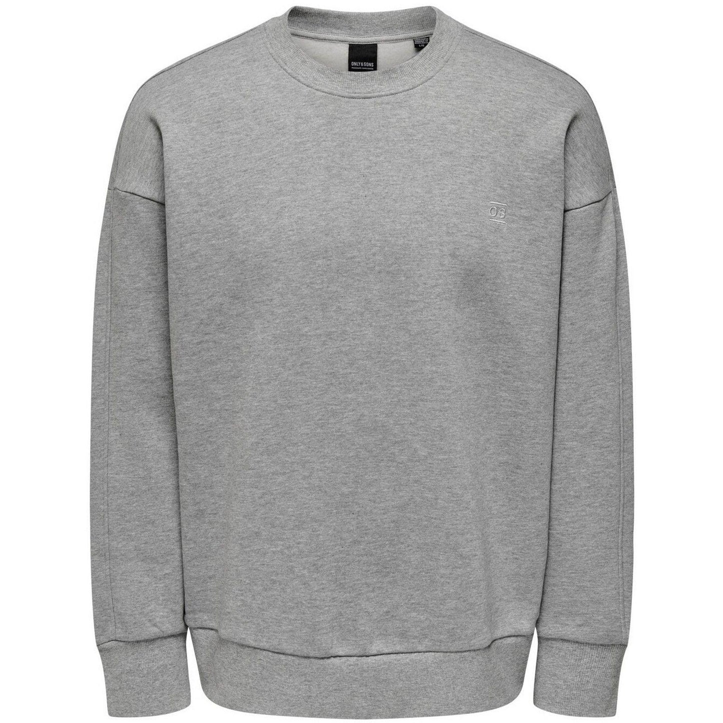 Felpe senza cappuccio Uomo Only & Sons - Onsdan Life Rlx Heavy Sweat Crew Noos - Grigio