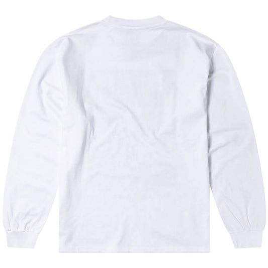 Koszule męskie z długim rękawem NO PROBLEM – koszulka Big Foot LS – biała