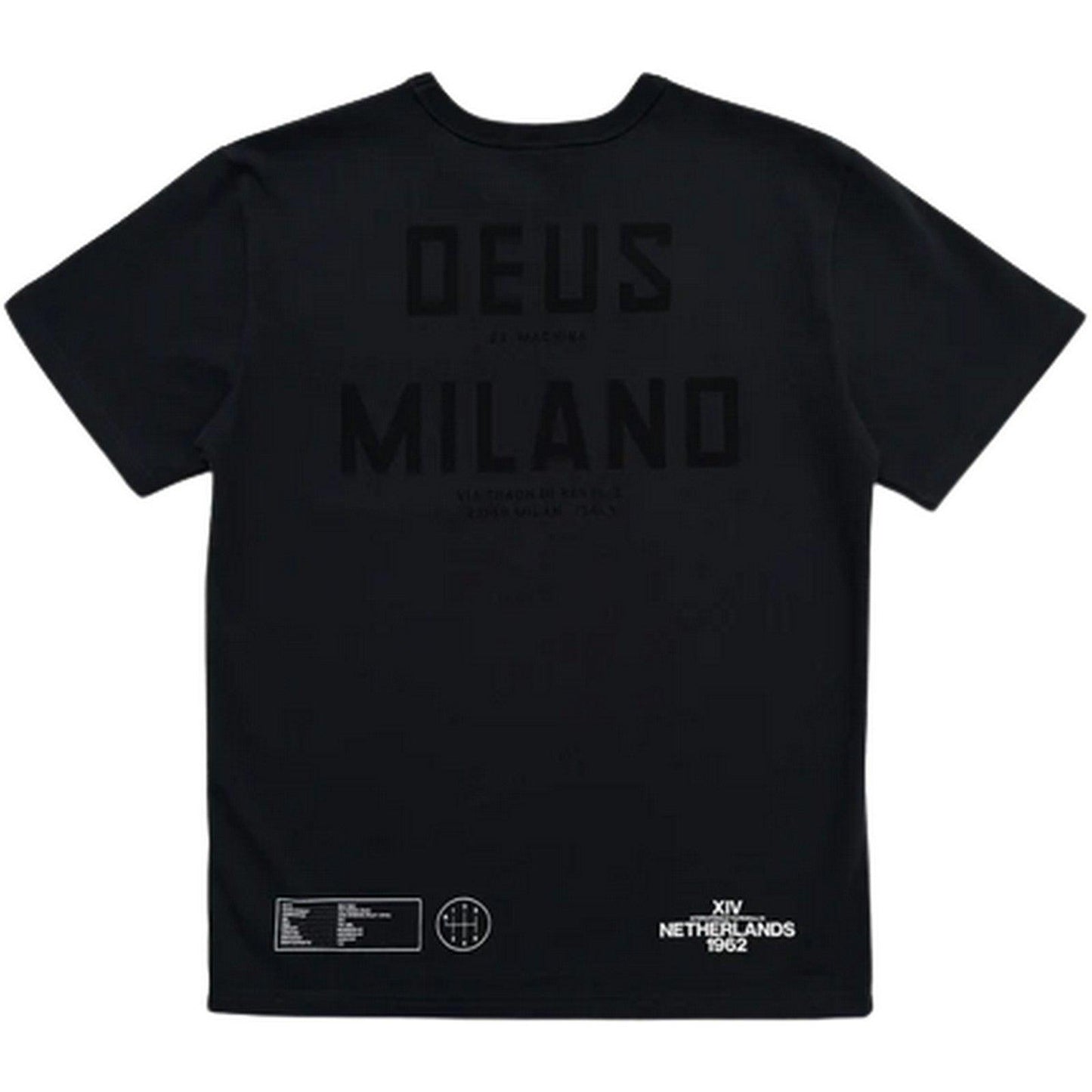 T-shirt Uomo Deus Ex Machina - Milano Address Tee - Grigio
