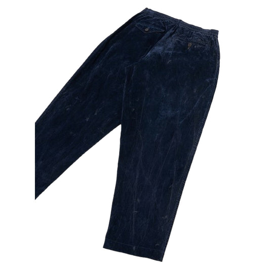 Pantaloni Uomo Universal Works - Pleated Track Pant - Blu