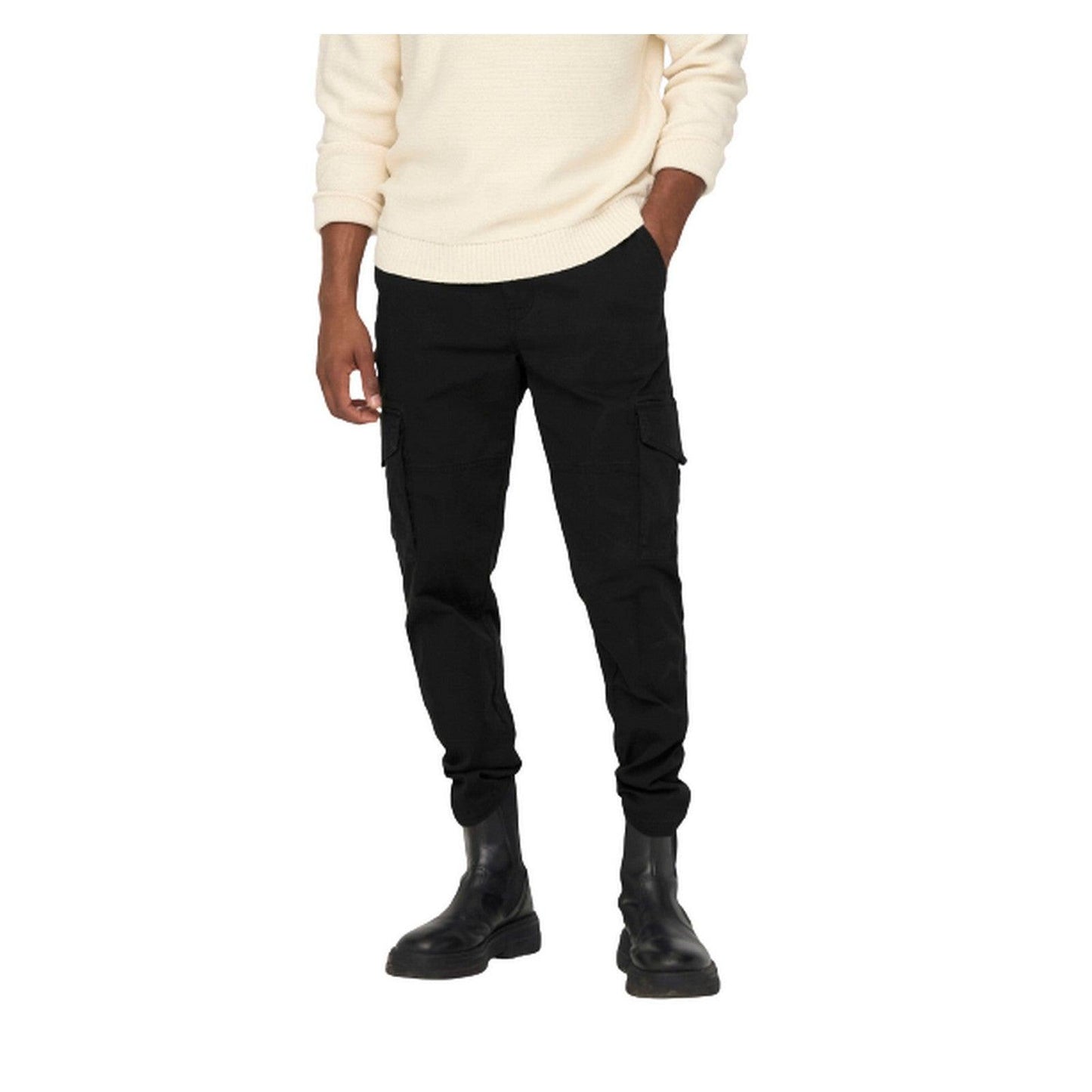 Pantaloni Uomo Only & Sons - Onsdean Life Tap Cargo 0032 Pant Noos - Nero