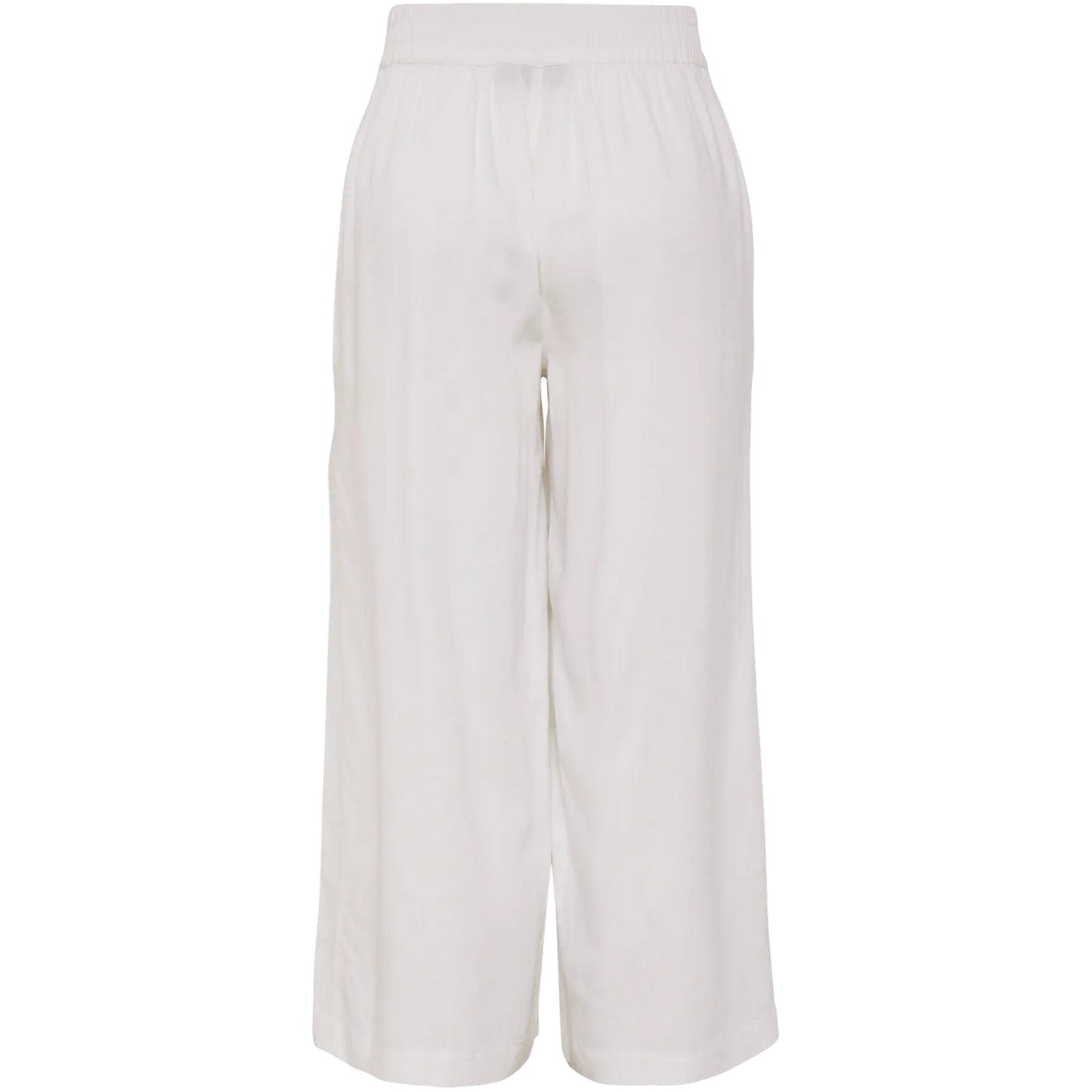 Pieces Damenhose – Pcpia Hw Wide Culotte Wvn Noos – Weiß