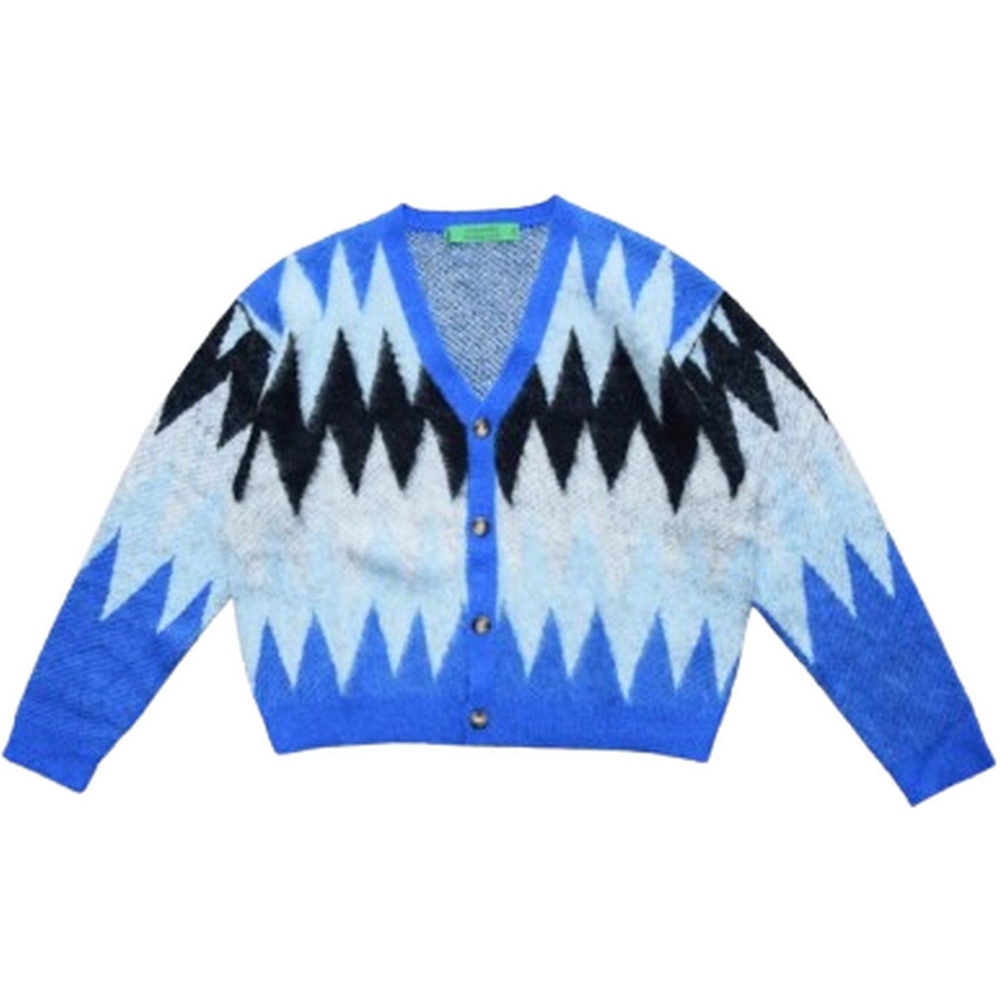 GARMENT Cárdigan para hombre - Cárdigan cuadrado - Azul