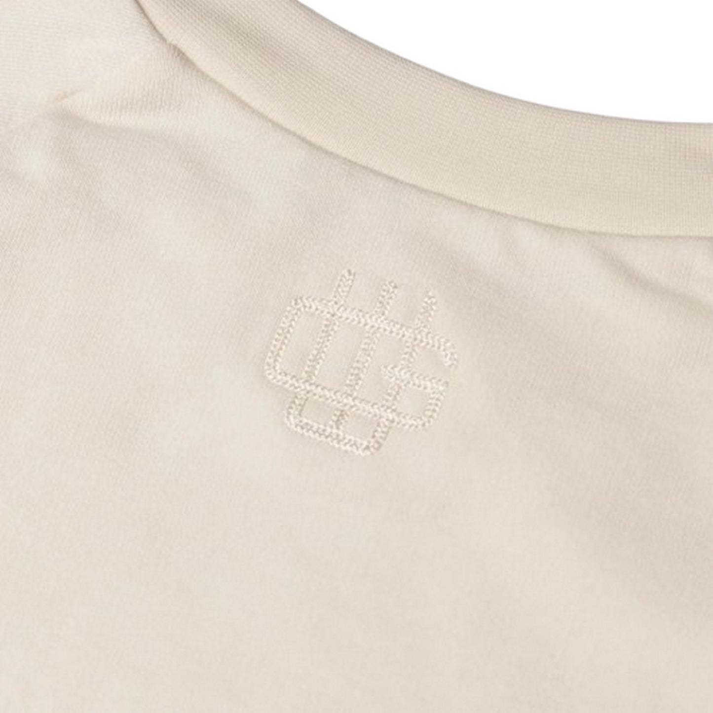 Sudaderas de hombre GARMENT - Cuello redondo de doble capa con doble bordado - Beige