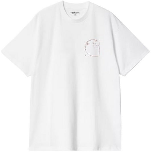 T-shirt Uomo Carhartt Wip - S/S Java T-Shirt - Bianco