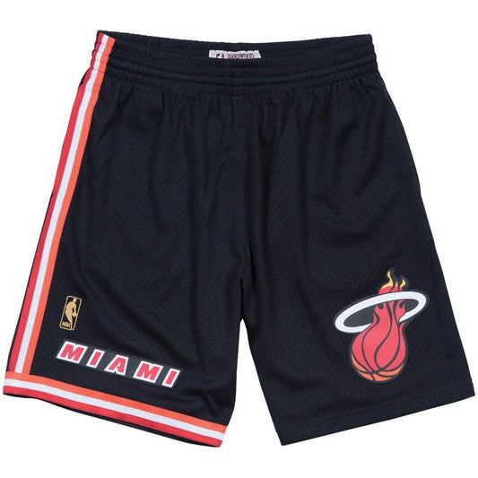 Mitchell & Ness Pantalones cortos para hombre - Pantalones cortos Swingman - Negro