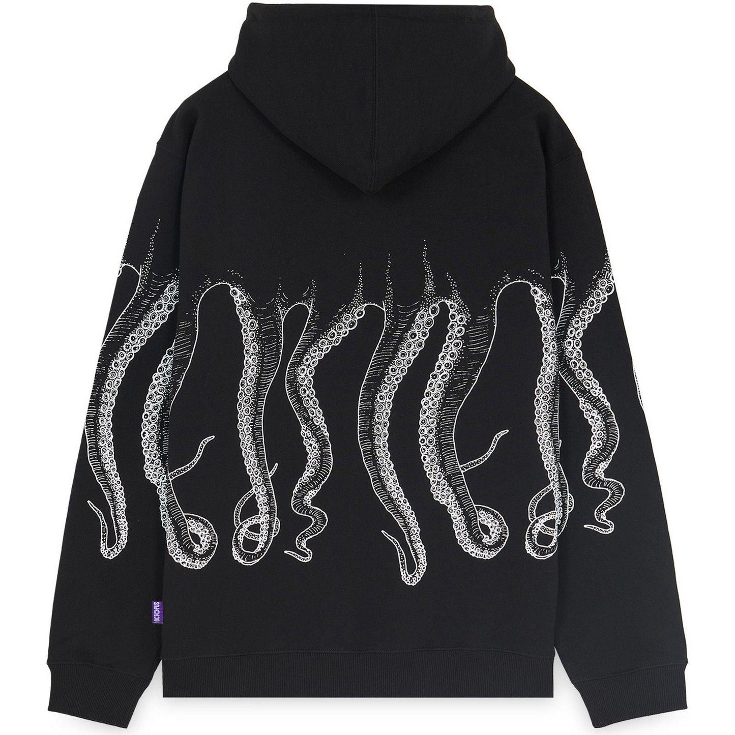 Felpe con cappuccio Uomo Octopus - Octopus Outline Hoodie - Nero