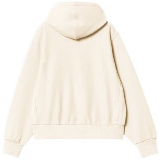 Carhartt Wip Damen-Kapuzenpullover – W' HD American Script Sweat – Weiß