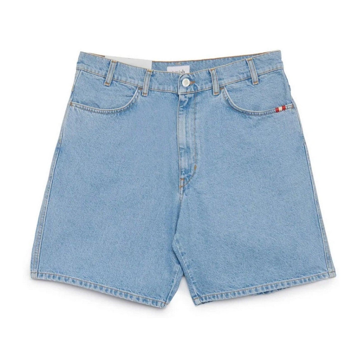 Bermuda Uomo Amish - Bermuda Bernie Amish Denim Bleached - Blu