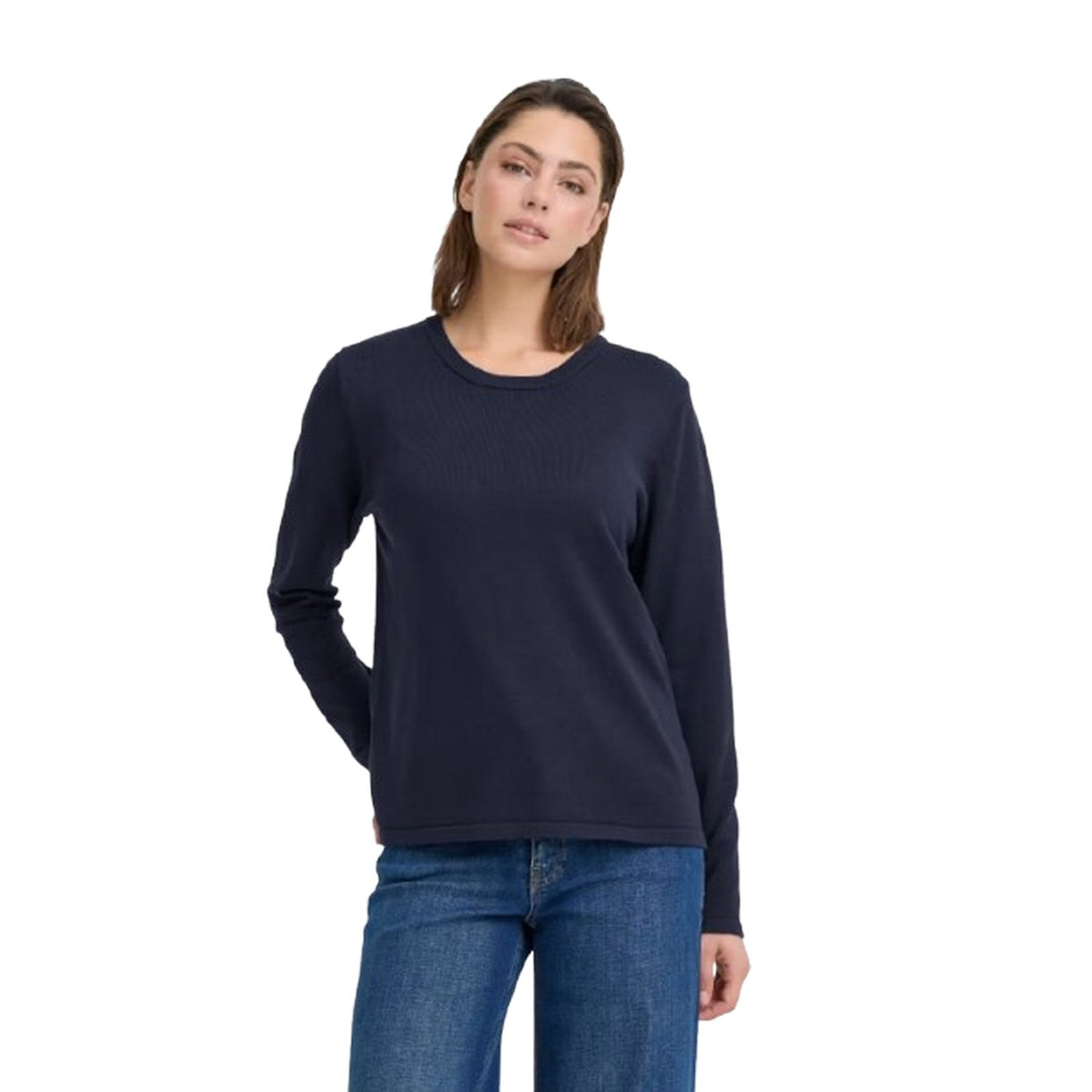 Maglioni Donna Ichi - Ihluls O-Neck Ls - Blu