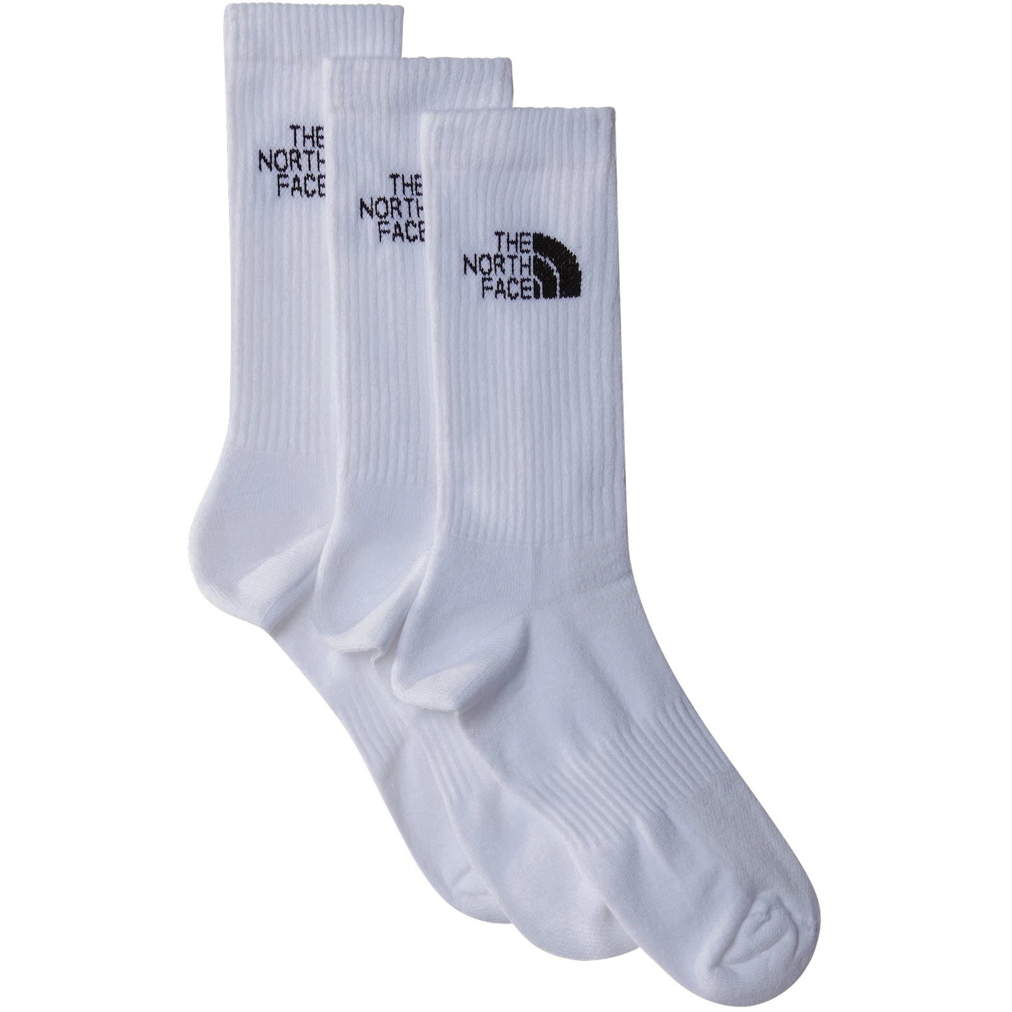 The North Face Herrensocken – Multi Sport Cush Crew Sock 3p – Weiß