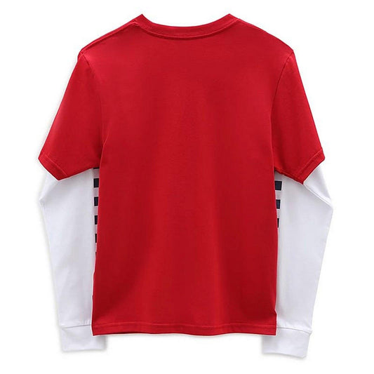 Vans Chemises à manches longues pour garçons - Enfant Long Check Twofer Boys - Rouge
