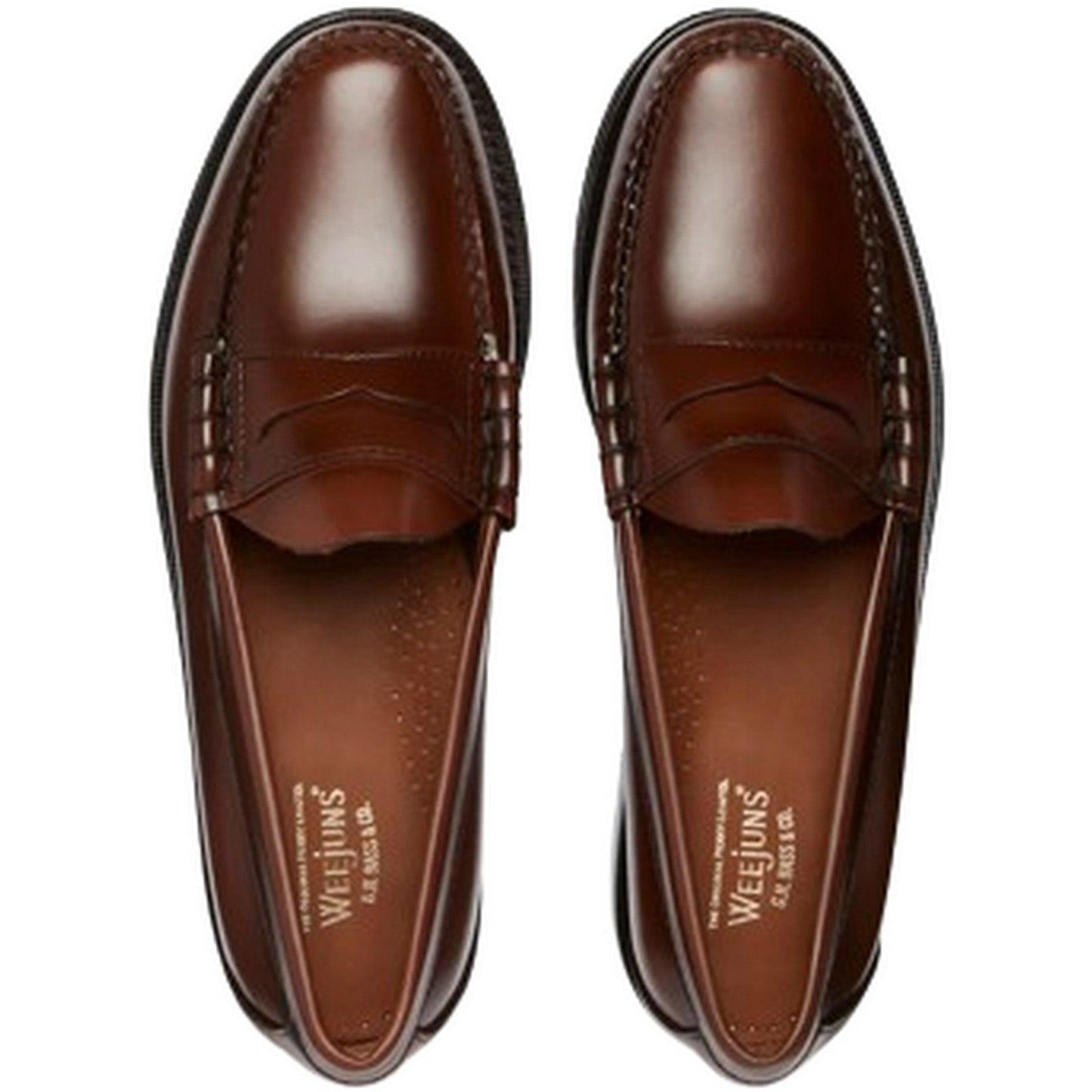 Mocassini Uomo G.H.Bass - Weejun Mens Heritage Larson Moc Pen - Marrone