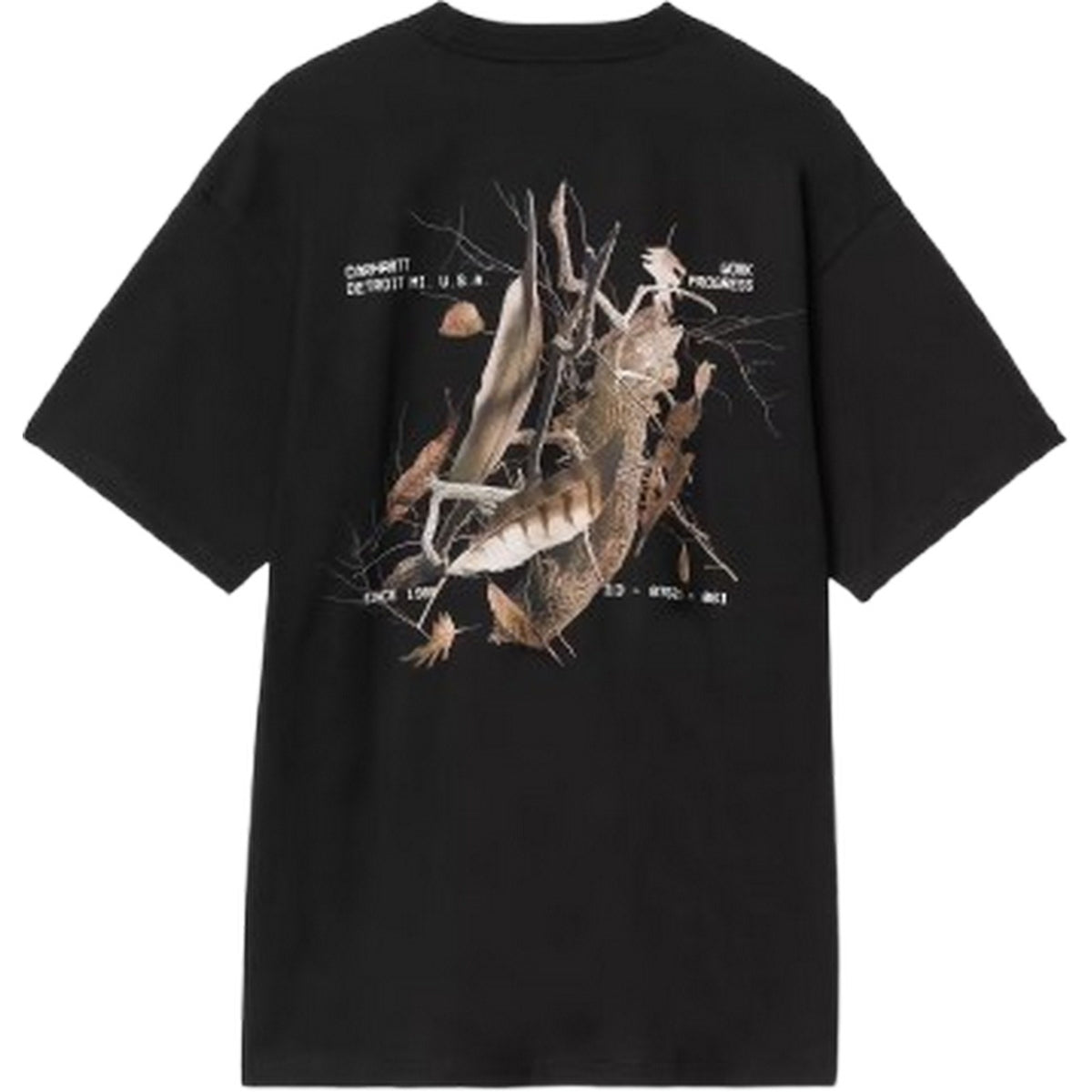 T-shirt Uomo Carhartt Wip - S/S Feather Progress T-Shirt - Nero