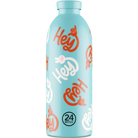 Thermos pour boissons unisexe 24 bouteilles - Clima Bottle 850 Hey! -Céleste