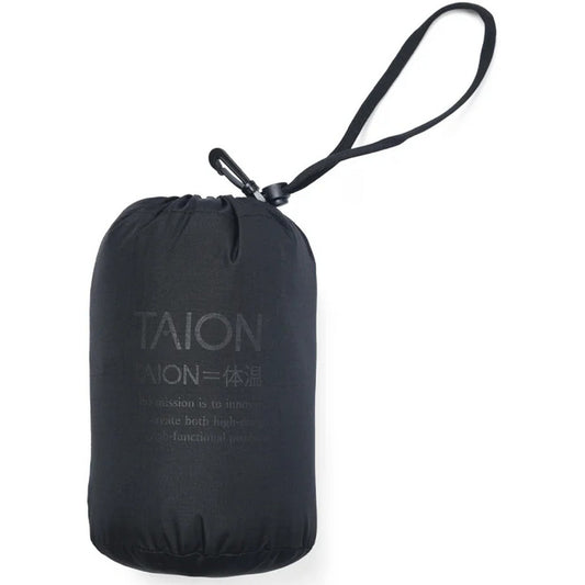 Taion Men's Jackets - Military Zip V-Neck Jacket - Brown